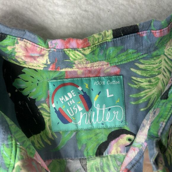 Chubbies The Nutter Toucan Parrot All Overprint Floral Multi Color L Mens S/s - Picture 4 of 6